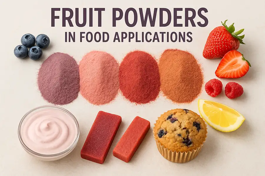 Fruit powders in food applications