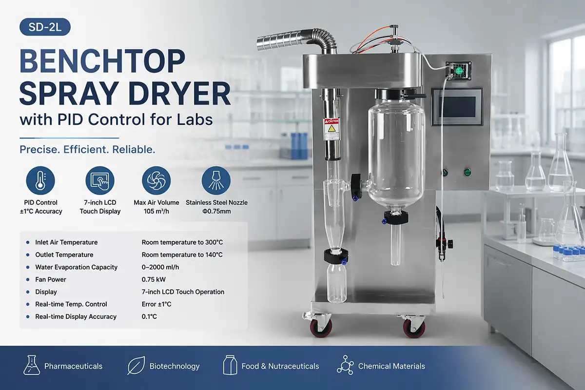 ZZKD benchtop spray dryer with PID control for labs