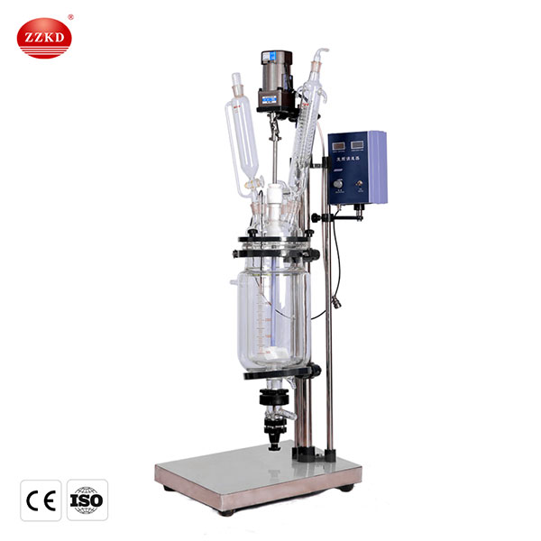 jacketed glass reactor for sale