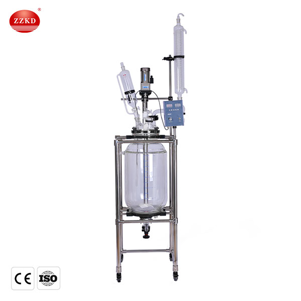 lab jacketed glass reactor