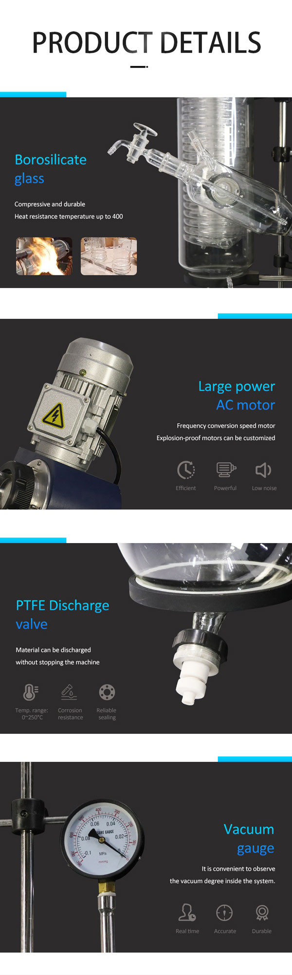 50l rotary evaporator details