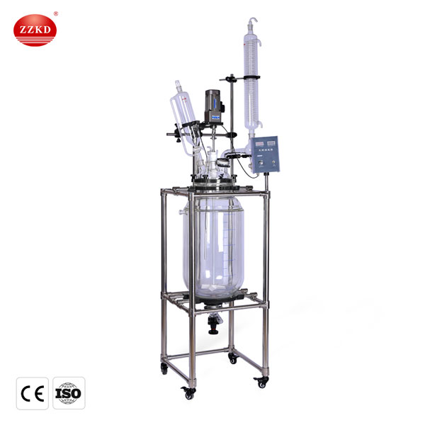 double layer chemical glass reactor