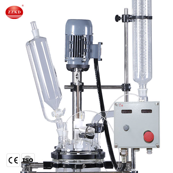 glass pressure reactor condenser