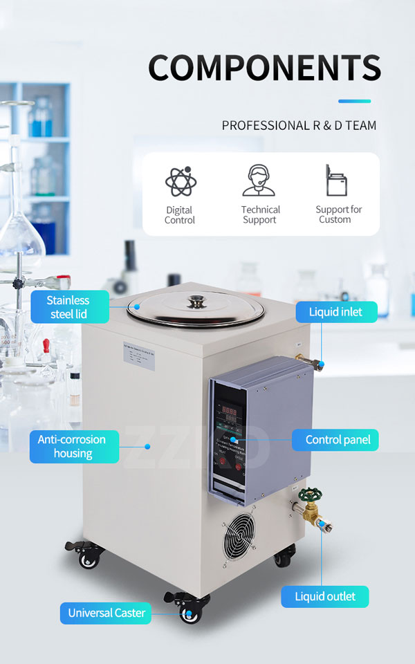 digital water bath laborator components