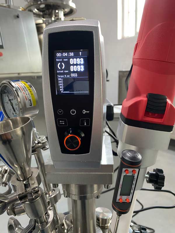 laboratory vacuum mixer homogenizer detail