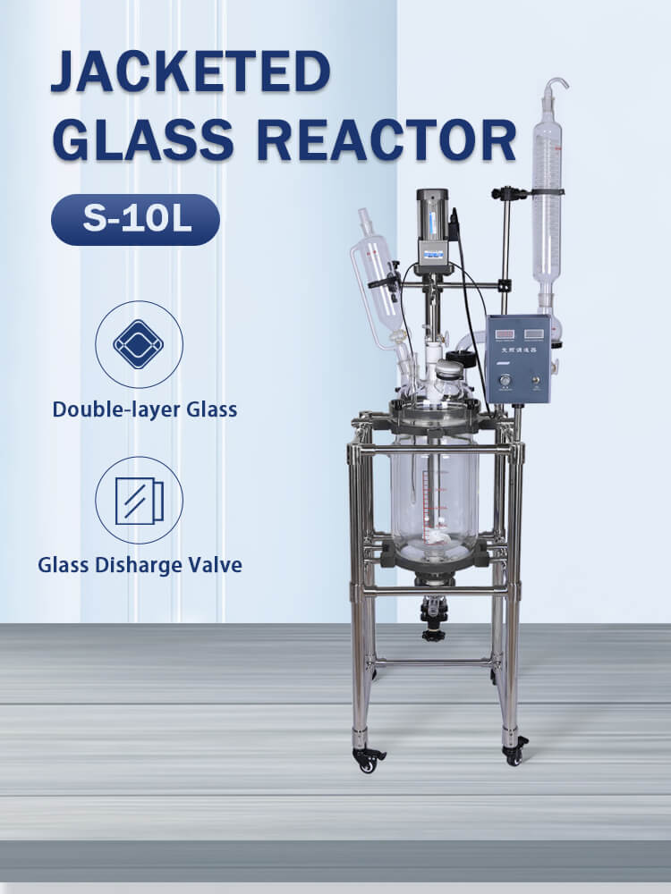 Jacketed Glass Reactor Reaction Vessel