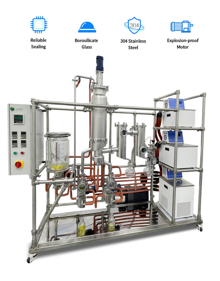 Short Path Molecular Distillation Machine Units Detail