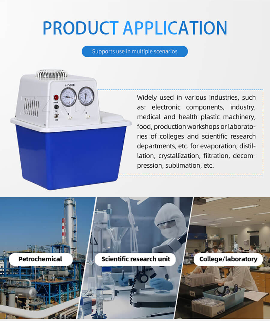lab vacuum pump in action