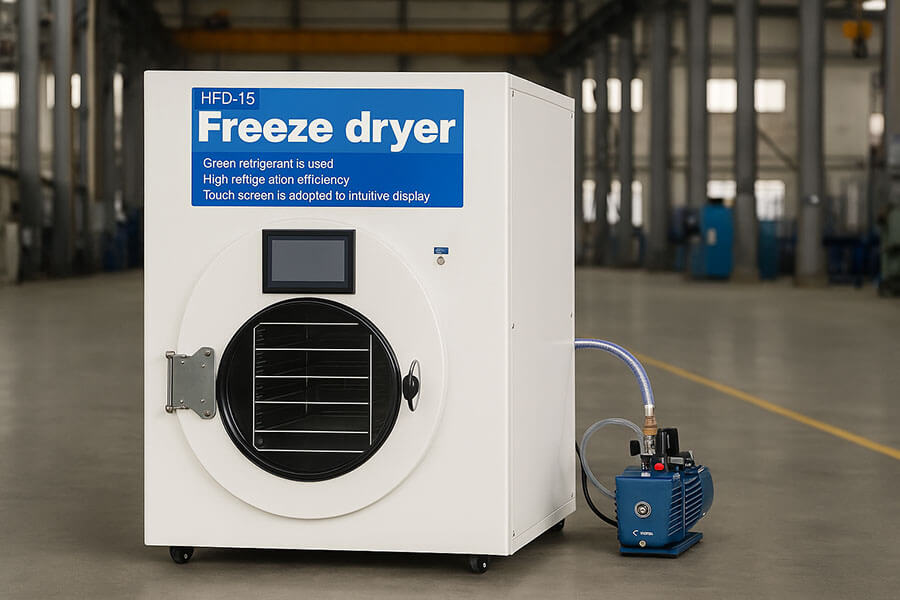commercial freeze dryer machine in factory