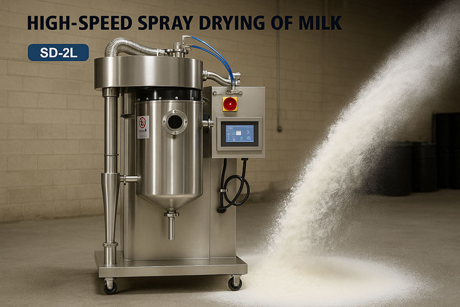 spray dryer producing milk powder