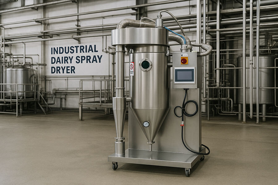 dairy spray dry equipment in operation
