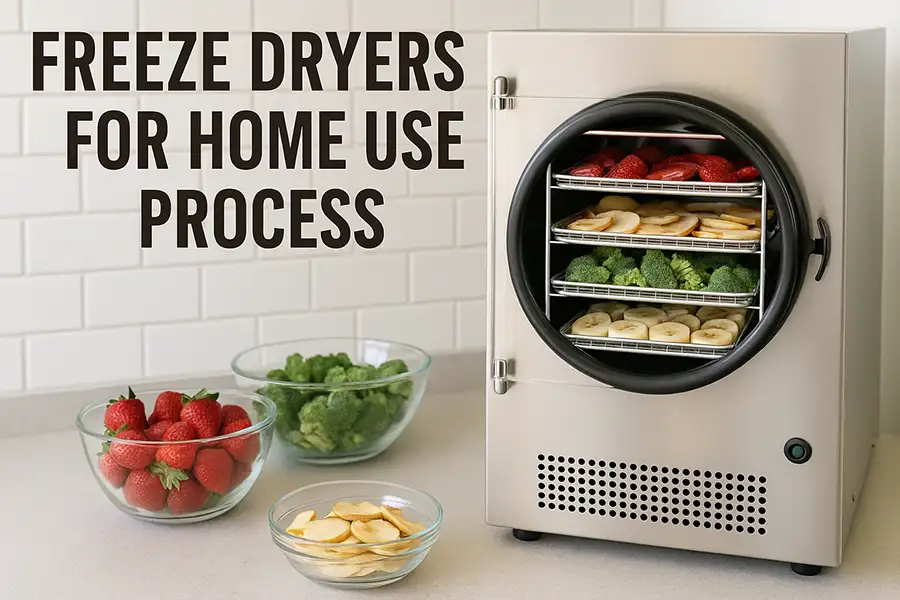 Freeze dryers for home use process