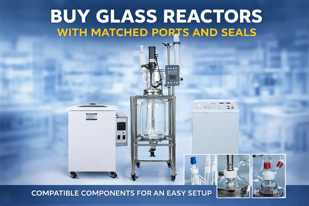 buy glass reactors with matched ports and seals