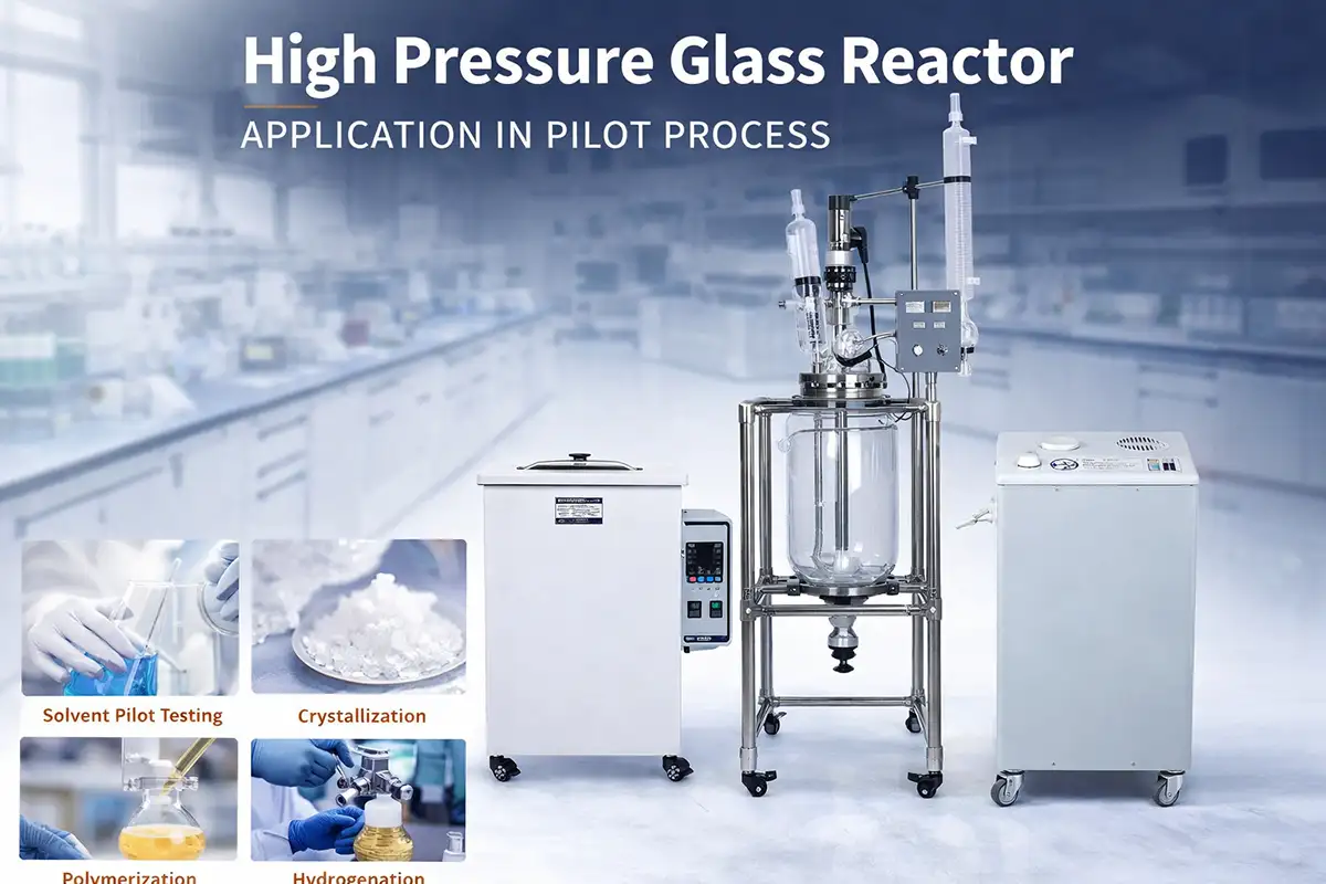 high pressure glass reactor application in chemical and pharmaceutical pilot process