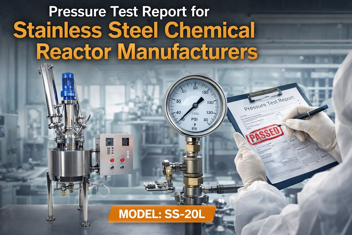 pressure test report for stainless steel chemical reactor manufacturers pressure test report for stainless steel chemical reactor manufacturers