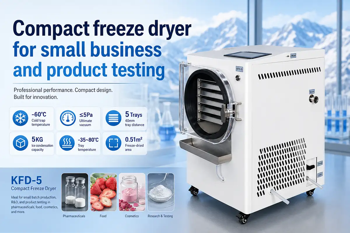 Compact freeze dryer for small business and product testing compact freeze dryer machine worth it for small business
