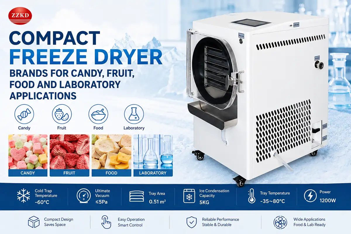 compact freeze dryer brands for candy fruit food and laboratory applications compact freeze dryer brands for candy fruit food and laboratory applications