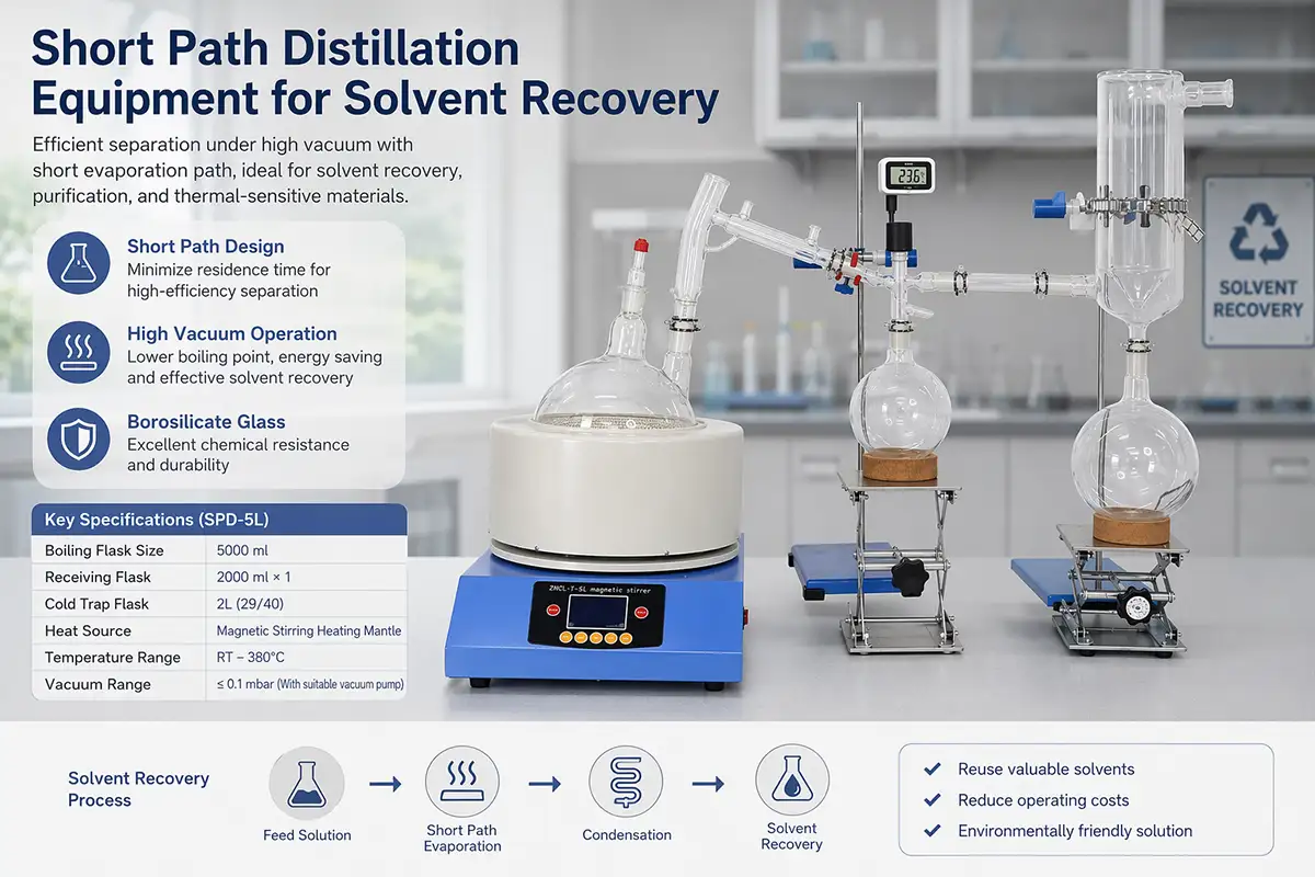 ZZKD short path distillation equipment for solvent recovery