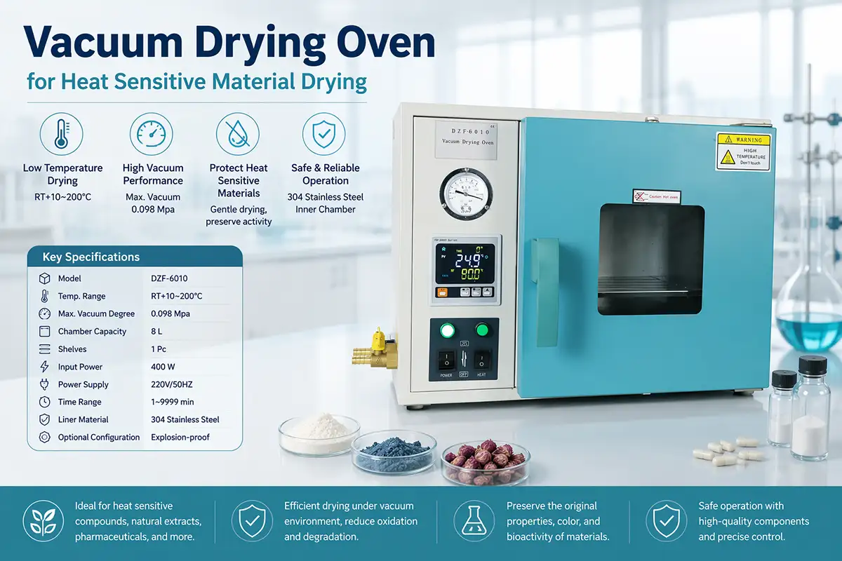 ZZKD vacuum drying oven for heat sensitive material drying